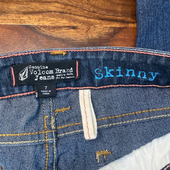 Volcom Dark Wash Reilly Skinny Jeans - Picture 3 of 8